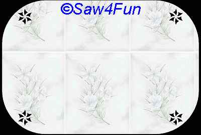 Geometric #10 Place mat Scroll Saw Pattern