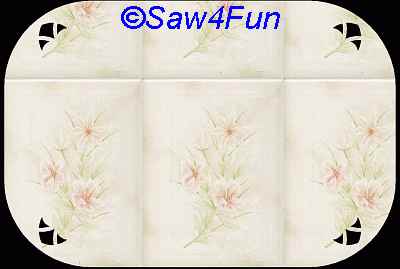 Geometric #36 Place mat Scroll Saw Pattern