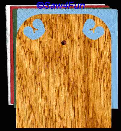 Geometric Napkin Holder #34 Scroll Saw Pattern