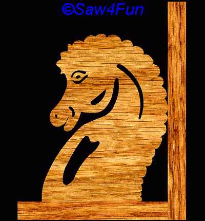 Horse Book End Scroll Saw Pattern